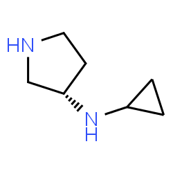ChemSpider 2D Image | (S)-N-Cyclopropylpyrrolidin-3-amine | C7H14N2