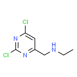 ChemSpider 2D Image | N-((2,6-Dichloropyrimidin-4-yl)methyl)ethanamine | C7H9Cl2N3