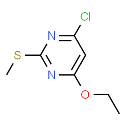 ChemSpider 2D Image | 4-Chloro-6-ethoxy-2-(methylthio)pyrimidine | C7H9ClN2OS