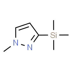 ChemSpider 2D Image | 1-Methyl-3-(trimethylsilyl)-1H-pyrazole | C7H14N2Si