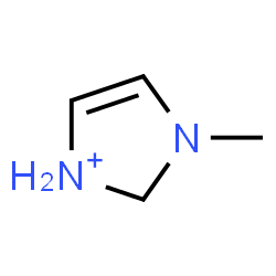 ChemSpider 2D Image | 3-Methyl-2,3-dihydro-1H-imidazol-1-ium | C4H9N2