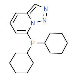 ChemSpider 2D Image | 7-(Dicyclohexylphosphino)[1,2,3]triazolo[1,5-a]pyridine | C18H26N3P