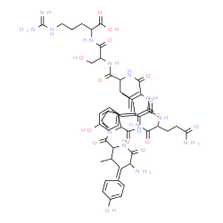 ChemSpider 2D Image | Tyrosylisoleucylprolylisoleucylglutaminyltyrosylvalylleucylserylarginine | C60H94N14O15