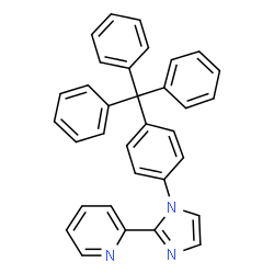 ChemSpider 2D Image | 2-[1-(4-Tritylphenyl)-1H-imidazol-2-yl]pyridine | C33H25N3