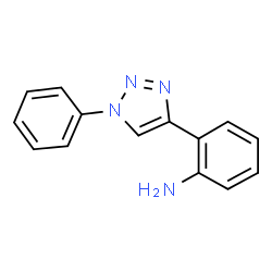 ChemSpider 2D Image | 2-(1-Phenyl-1H-1,2,3-triazol-4-yl)aniline | C14H12N4