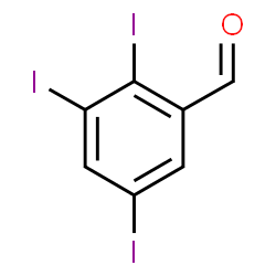 ChemSpider 2D Image | 2,3,5-Triiodobenzaldehyde | C7H3I3O