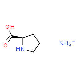 ChemSpider 2D Image | azanide; (2R)-pyrrolidine-2-carboxylic acid | C5H11N2O2