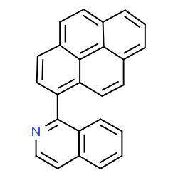 ChemSpider 2D Image | 1-(1-Pyrenyl)isoquinoline | C25H15N