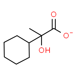 ChemSpider 2D Image | 2-Cyclohexyl-2-hydroxypropanoate | C9H15O3