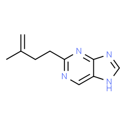 ChemSpider 2D Image | 2-(3-Methyl-3-buten-1-yl)-1H-purine | C10H12N4