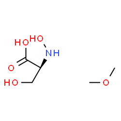 ChemSpider 2D Image | N-Hydroxy-L-serine - methoxymethane (1:1) | C5H13NO5