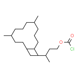 ChemSpider 2D Image | 3,7,11,15-Tetramethylhexadecyl carbonochloridate | C21H41ClO2