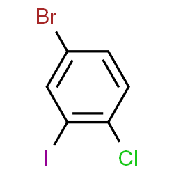 ChemSpider 2D Image | 4-Bromo-1-chloro-2-iodobenzene | C6H3BrClI