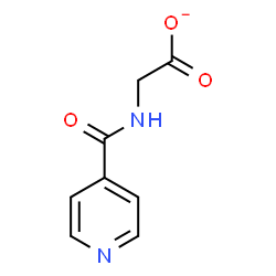 ChemSpider 2D Image | (Isonicotinoylamino)acetate | C8H7N2O3