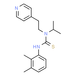 ChemSpider 2D Image | 3-(2,3-Dimethylphenyl)-1-isopropyl-1-[2-(4-pyridinyl)ethyl]thiourea | C19H25N3S