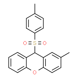 ChemSpider 2D Image | 2-Methyl-9-[(4-methylphenyl)sulfonyl]-9H-xanthene | C21H18O3S