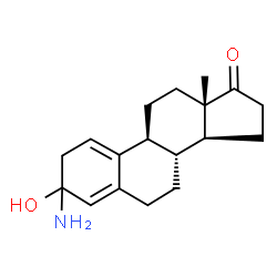 ChemSpider 2D Image | 3-Amino-3-hydroxyestra-1(10),4-dien-17-one | C18H25NO2