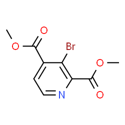 ChemSpider 2D Image | Dimethyl 3-bromo-2,4-pyridinedicarboxylate | C9H8BrNO4