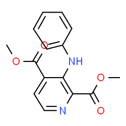 ChemSpider 2D Image | Dimethyl 3-anilino-2,4-pyridinedicarboxylate | C15H14N2O4