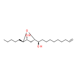 ChemSpider 2D Image | (2R,3R,5S)-5-[(1R)-1-Hydroxy-9-decen-1-yl]-2-pentyltetrahydro-3-furanol | C19H36O3