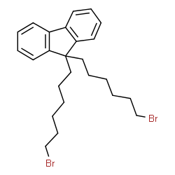 ChemSpider 2D Image | 9,9-Bis(6-bromohexyl)-9H-fluorene | C25H32Br2