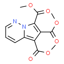 ChemSpider 2D Image | Trimethyl pyrrolo[1,2-b]pyridazine-5,6,7-tricarboxylate | C13H12N2O6