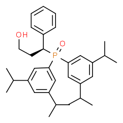 ChemSpider 2D Image | (3S)-3-[Bis(3,5-diisopropylphenyl)phosphoryl]-3-phenyl-1-propanol | C33H45O2P