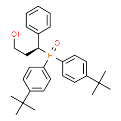 ChemSpider 2D Image | (3S)-3-{Bis[4-(2-methyl-2-propanyl)phenyl]phosphoryl}-3-phenyl-1-propanol | C29H37O2P