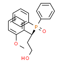 ChemSpider 2D Image | (3S)-3-(Diphenylphosphoryl)-3-(2-methoxyphenyl)-1-propanol | C22H23O3P