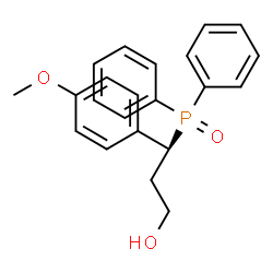 ChemSpider 2D Image | (3S)-3-(Diphenylphosphoryl)-3-(4-methoxyphenyl)-1-propanol | C22H23O3P