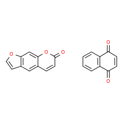 ChemSpider 2D Image | 1,4-Naphthoquinone - 7H-furo[3,2-g]chromen-7-one (1:1) | C21H12O5
