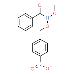 ChemSpider 2D Image | N-Methoxy-N-[(4-nitrobenzyl)oxy]benzamide | C15H14N2O5