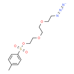 ChemSpider 2D Image | 2-[2-(2-Azidoethoxy)ethoxy]ethyl 4-methylbenzenesulfonate | C13H19N3O5S
