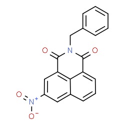 ChemSpider 2D Image | 2-Benzyl-5-nitro-benzo[de]isoquinoline-1,3-dione | C19H12N2O4