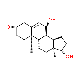 ChemSpider 2D Image | androst-5-ene-3beta,7alpha,17beta-triol | C19H30O3