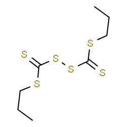ChemSpider 2D Image | 1,1'-[Disulfanediylbis(carbonothioylsulfanediyl)]dipropane | C8H14S6