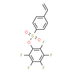 ChemSpider 2D Image | Pentafluorophenyl 4-vinylbenzenesulfonate | C14H7F5O3S
