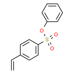 ChemSpider 2D Image | Phenyl 4-vinylbenzenesulfonate | C14H12O3S