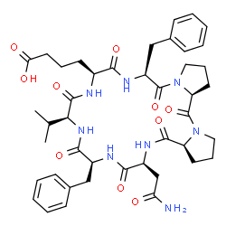 ChemSpider 2D Image | hymenamide B | C43H56N8O10