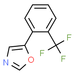 ChemSpider 2D Image | 5-(2-(Trifluoromethyl)phenyl)oxazole | C10H6F3NO