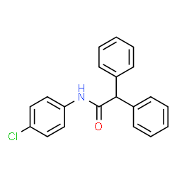 ChemSpider 2D Image | N-(4-Chlorophenyl)-2,2-diphenylacetamide | C20H16ClNO
