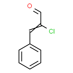 ChemSpider 2D Image | 2-Chloro-3-phenylacrylaldehyde | C9H7ClO