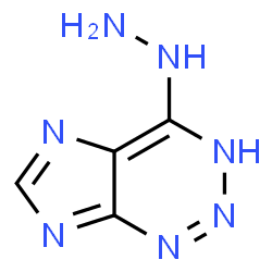 ChemSpider 2D Image | 4-Hydrazino-7H-imidazo[4,5-d][1,2,3]triazine | C4H5N7