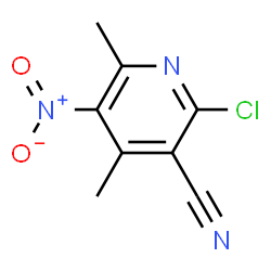 ChemSpider 2D Image | 2-Chloro-4,6-dimethyl-5-nitronicotinonitrile | C8H6ClN3O2