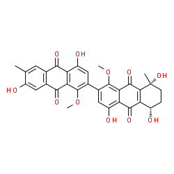 ChemSpider 2D Image | alterporriol K | C32H26O11