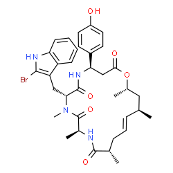ChemSpider 2D Image | jaspamide F | C35H43BrN4O6