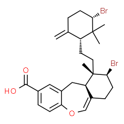 ChemSpider 2D Image | callophycoic acid E | C27H34Br2O3