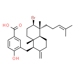ChemSpider 2D Image | callophycoic acid G | C27H37BrO3