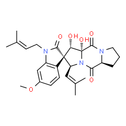 ChemSpider 2D Image | spirotryprostatin C | C27H33N3O6