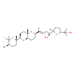 ChemSpider 2D Image | 15,16-anhydrothyrsiferol | C30H51BrO6